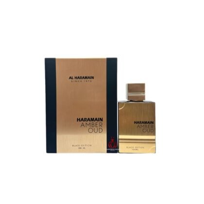 Amber Oud Black Edition de Al Haramain, perfume unisex con cardamomo, cuero y ámbar gris. Elegancia oriental y estela intensa.