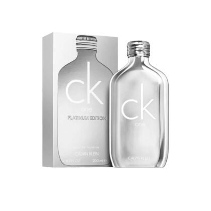 CK One Platinum Edition de Calvin Klein: manzana, lavanda y ámbar en una fragancia fresca, especiada y audaz.