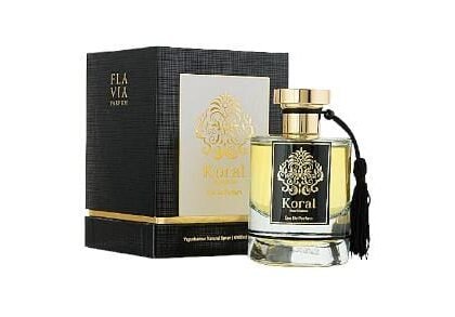 Koral de Flavia Parfums: maracuyá, flores blancas y vainilla en una fragancia masculina audaz y envolvente.