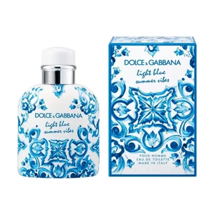 Light Blue Pour Homme Summer Vibes de Dolce&Gabbana: cítrico, amaderado y vibrante. El verano italiano en una fragancia masculina irresistible.