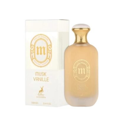 Maison Alhambra Musk Vanille: cítrica, dulce y almizclada. Una fragancia cálida y reconfortante para quienes aman la suavidad duradera.