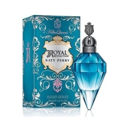 Royal Revolution de Katy Perry: granada, jazmín y cuero en una fragancia floral-frutal audaz y sofisticada.