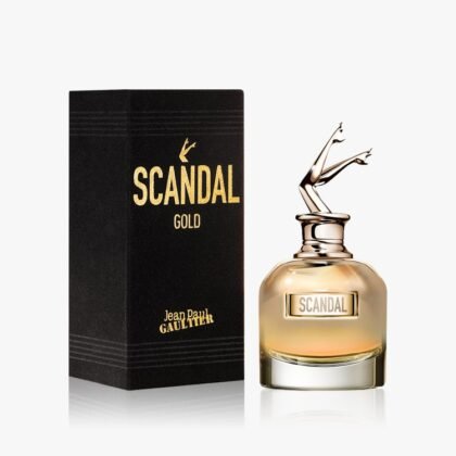 Scandal Gold de Jean Paul Gaultier: miel, jazmín y cuero en una fragancia femenina intensa, oriental y provocadora.