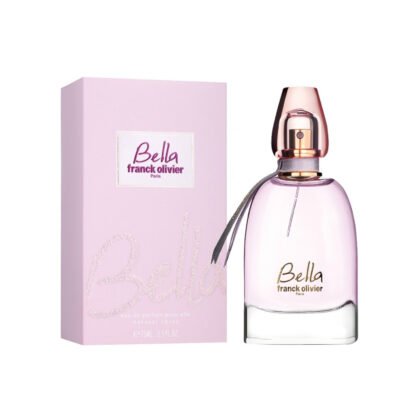 Descubre Bella de Franck Olivier, una fragancia floral-afrutada con limón, rosa y fondo cálido de almizcle y vetiver.