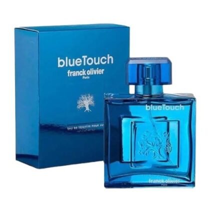 BlueTouch de Franck Olivier, fragancia masculina con limón, vetiver y ámbar. Fresca, elegante y vibrante.
