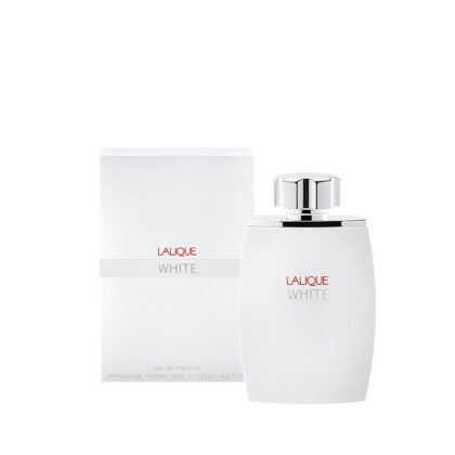 Descubre Lalique White de Lalique, una fragancia masculina cítrica-especiada con fondo amaderado y elegante.