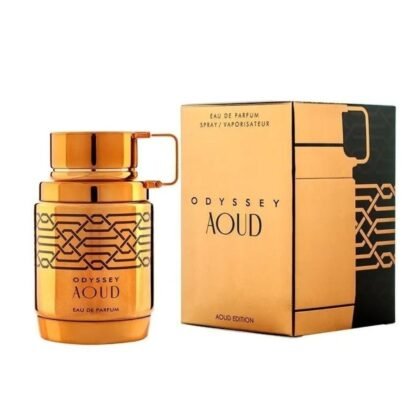 Odyssey Aoud de Armaf: nuez moscada, oud y ambroxan en una fragancia intensa y elegante para hombres con carácter.