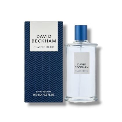 Classic Blue de David Beckham: piña, manzana y cachemira en una fragancia fresca y elegante para hombres con carisma natural