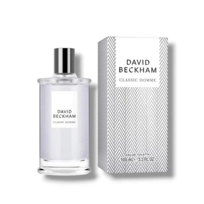 Classic Homme de David Beckham: lima, ciprés y vetiver en una fragancia fresca y elegante para hombres con estilo clásico y moderno.