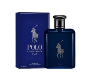 Polo Blue Parfum de Ralph Lauren: mandarina, lavanda y pachulí en una fragancia fresca y sofisticada para el hombre moderno.