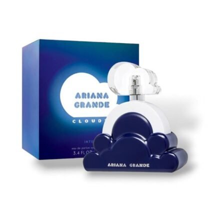 Cloud Intense de Ariana Grande: dulzura intensa con lavanda, coco y vainilla en una fragancia envolvente y soñadora.