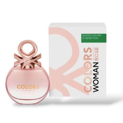Colors de Benetton Woman Rose de Benetton: cítricos, flores y coco en una fragancia alegre, femenina y reconfortante.
