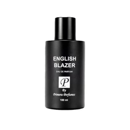 English Blazer de Primera Perfumes, perfume masculino con manzana, jazmín y cuero. Estilo clásico y sofisticación atemporal.
