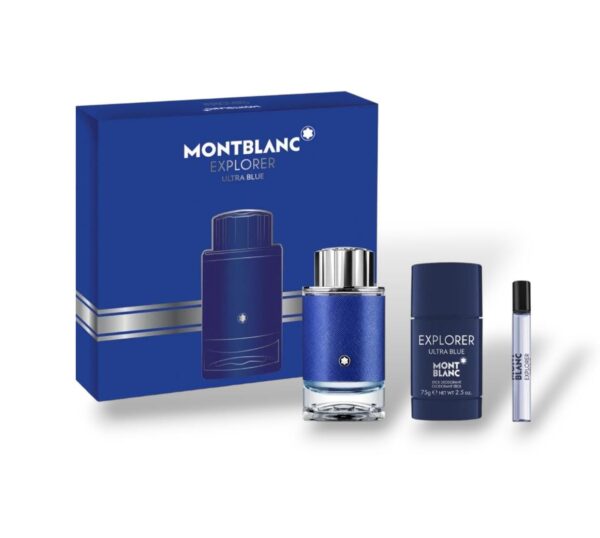 Perfume En Estuche Mont Blanc Explorer Ultra blue Eau de Parfum 3 Piezas 100ml Hombre