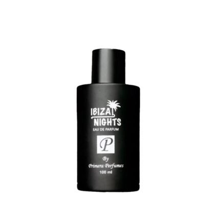 Ibiza Nights de Primera Perfumes, perfume unisex con piña, jazmín y ámbar gris. Energía nocturna y sofisticación mediterránea.
