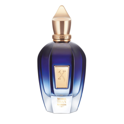 More Than Words de Xerjoff, perfume unisex con bergamota, rosa y ámbar gris. Intensidad oriental y profundidad emocional en cada nota.