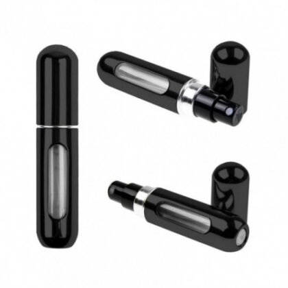 Perfumero portátil 8ml recargable en spray, colores variados. Ideal para llevar tu fragancia favorita. Compacto, elegante y fácil de rellenar.