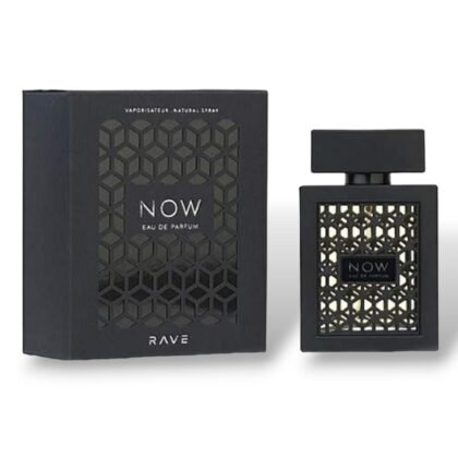 Rave Now Black: frutas, flores y maderas en una fragancia masculina, intensa y elegante.