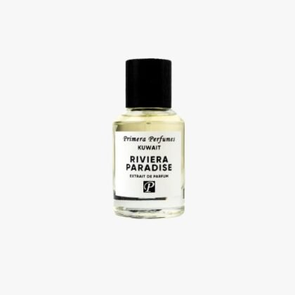 Riviera Paradise de Primera Perfumes, perfume fresco y floral con bergamota, rosa y frambuesa. Serenidad y lujo en cada nota.
