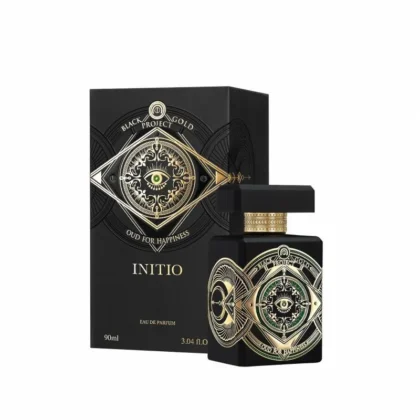 Oud for Happiness de Initio Parfums Prives, perfume unisex con bergamota, regaliz y oud. Intensidad aromática y serenidad en cada nota.