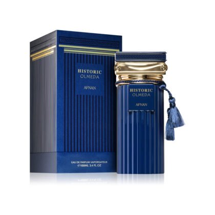 Historic Olmeda de Afnan: perfume unisex con cítricos, especias y ámbar. Sofisticado, fresco y duradero. Ideal para destacar con estilo.