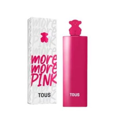 More More Pink de Tous: perfume femenino con pera, orquídea y azúcar moreno. Dulce, moderno y glamuroso. Ideal para mujeres con estilo.