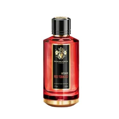 Red Tobacco Intense de Mancera: perfume especiado y amaderado con tabaco y vainilla. Audaz, elegante y duradero. Ideal para noches intensas.
