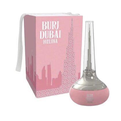 Burj Dubai Melina de Le Chameau es una fragancia floral oriental con rosa turca, vainilla y melocotón. Elegancia femenina en cada nota.