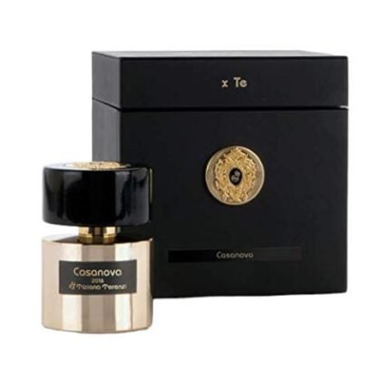 Casanova de Tiziana Terenzi: aroma ambarado con rosa, incienso y cuero. Seducción clásica y elegancia profunda.