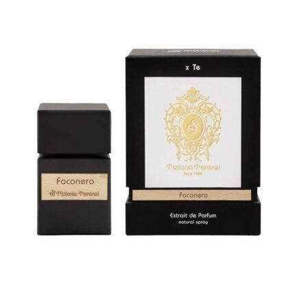 Foconero de Tiziana Terenzi: aroma marino con cítricos, lavanda y vetiver. Frescura vibrante y elegancia masculina.