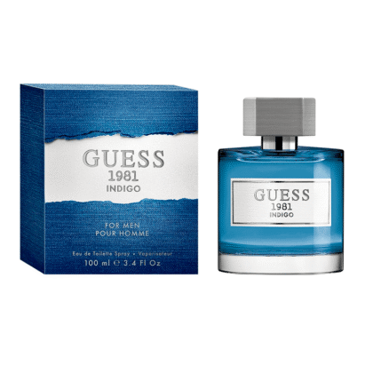 Guess 1981 Indigo for Men de Guess: bergamota, lavanda y sándalo en una fragancia fresca, masculina y relajada. Estilo sin esfuerzo.