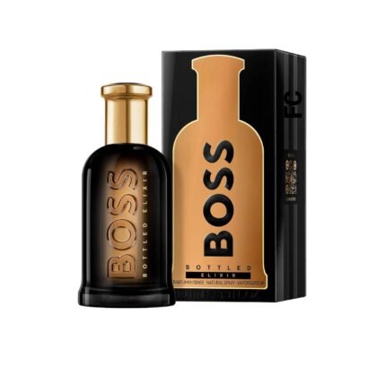 Boss Bottled Elixir de Hugo Boss: aroma intenso con incienso, vetiver y cedro. Poder masculino y elegancia absoluta.