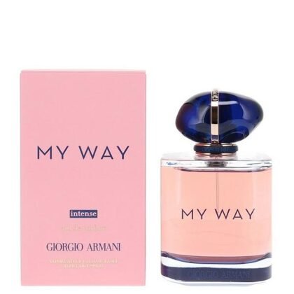 My Way Intense de Giorgio Armani: flor de azahar, nardo y vainilla en una fragancia floral amaderada intensa y sofisticada.