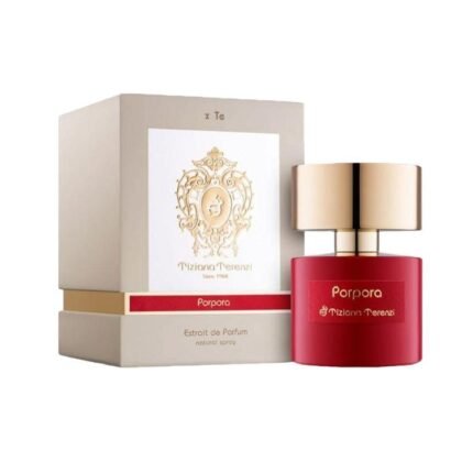 Porpora de Tiziana Terenzi: aroma intenso con rosa, incienso y oud. Lujo profundo y seducción especiada.