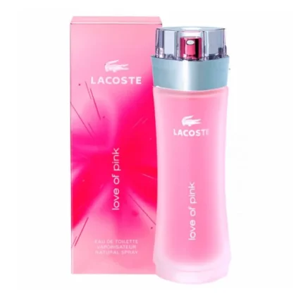 Love of Pink de Lacoste: maracuyá, magnolia y vainilla en una fragancia romántica, fresca y femenina.
