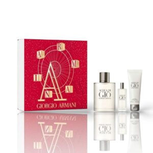 Perfume en Estuche Acqua Di Gio de Giorgio Armani EDT 3 Piezas 100ml Hombre