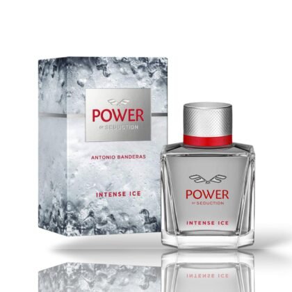 Power of Seduction Intense Ice: menta, lavanda y vetiver en una fragancia masculina fresca, atrevida y seductora. Tu hielo tiene aroma.