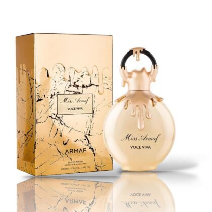 Voce Viva de Armaf: floral afrutada, intensa y elegante. Durazno, nardos y praliné para mujeres que se expresan con estilo.