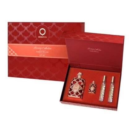 Perfume Estuche Orientica Amber Rouge Eau de Parfum 80ml 4 Piezas Unisex
