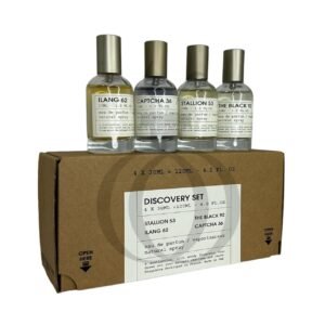 Perfume Discovery Set Emper Perfumes (Stallion 53, Ilang 62, The Black 92, Captcha 36) 4 Piezas x 30ml C/U Unisex