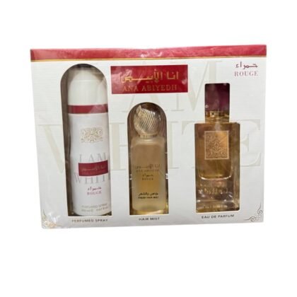 Lattafa Ana Abiyedh Rouge Estuche EDP 3 Piezas 60ml Unisex