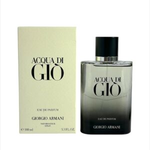 Acqua Di Gio Eau de Parfum: frescura marina, corazón aromático y fondo amaderado. Elegancia duradera para el hombre moderno.