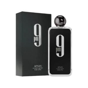 Afnan 9pm 150ml: fragancia masculina intensa con manzana, canela y vainilla. Ideal para noches elegantes y climas fríos.