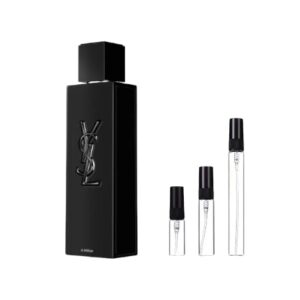 Decants Myslf Le Parfum: pimienta, flor de azahar y vainilla en una fragancia intensa y moderna. Elegancia concentrada en 3ml, 5ml y 10ml.