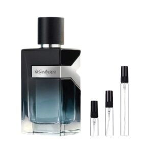 Decants Y Eau De Parfum (3ml, 5ml y 10ml): aroma amaderado especiado con manzana y vetiver. Elegancia en formato práctico.