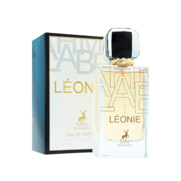 Leonie: floral, frutal y sensual. Una fragancia femenina alegre y sofisticada que cautiva con su estela cálida y envolvente.