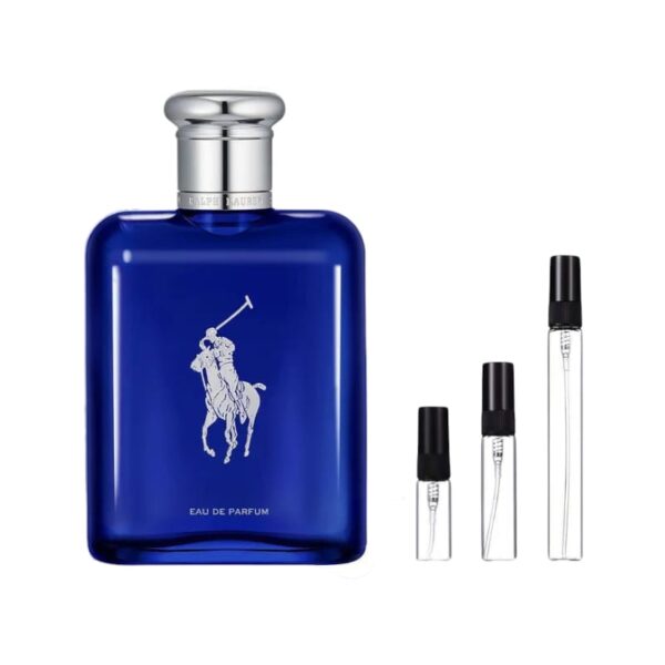 Decants Polo Blue Eau De Parfum: frescura cítrica y elegancia aromática en 3ml, 5ml y 10ml. Estilo masculino con profundidad y serenidad.