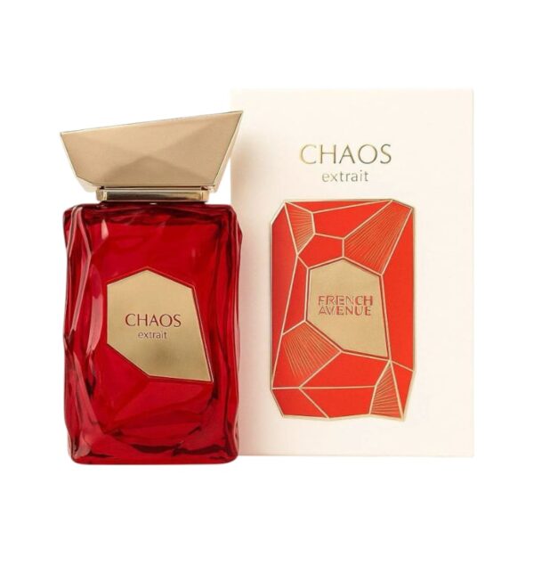 Chaos French Avenue: cereza, iris y cuero en una fragancia unisex vibrante, cálida y adictiva. Elegancia emocional para cualquier ocasión.