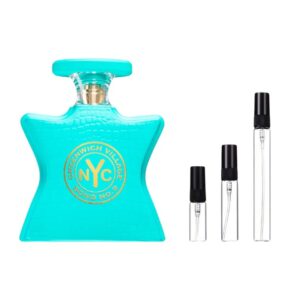 Decants Bond Greenwich Village en 3ml, 5ml y 10ml: mandarina, jazmín y praliné en una fragancia urbana y sofisticada.