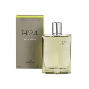 Hermes H24 Eau de Parfum: aroma vegetal y amaderado con salvia, musgo y esclareno. Intensidad moderna para el hombre elegante y consciente.